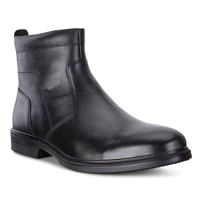 Botines Ankle Boots Ecco Lisbon Para Hombre,Negras,018935-HDB